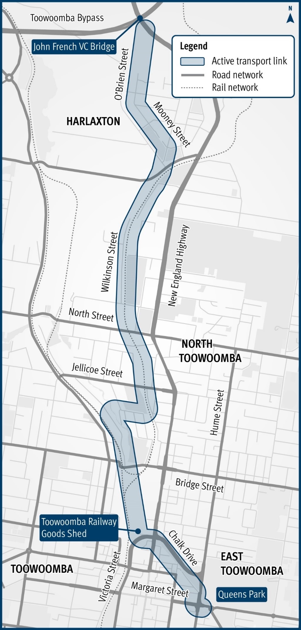 Toowoomba Central Active Transport Link business case - November 2023